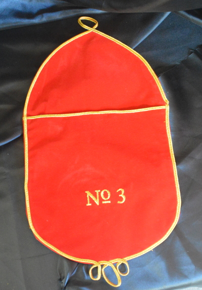 Royal Arch Alms Bag with or without Embroidered Number - Red - Click Image to Close